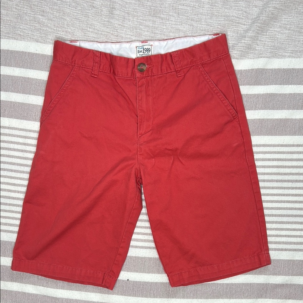 Children’s Place Red Flat Front Shorts Casual Style